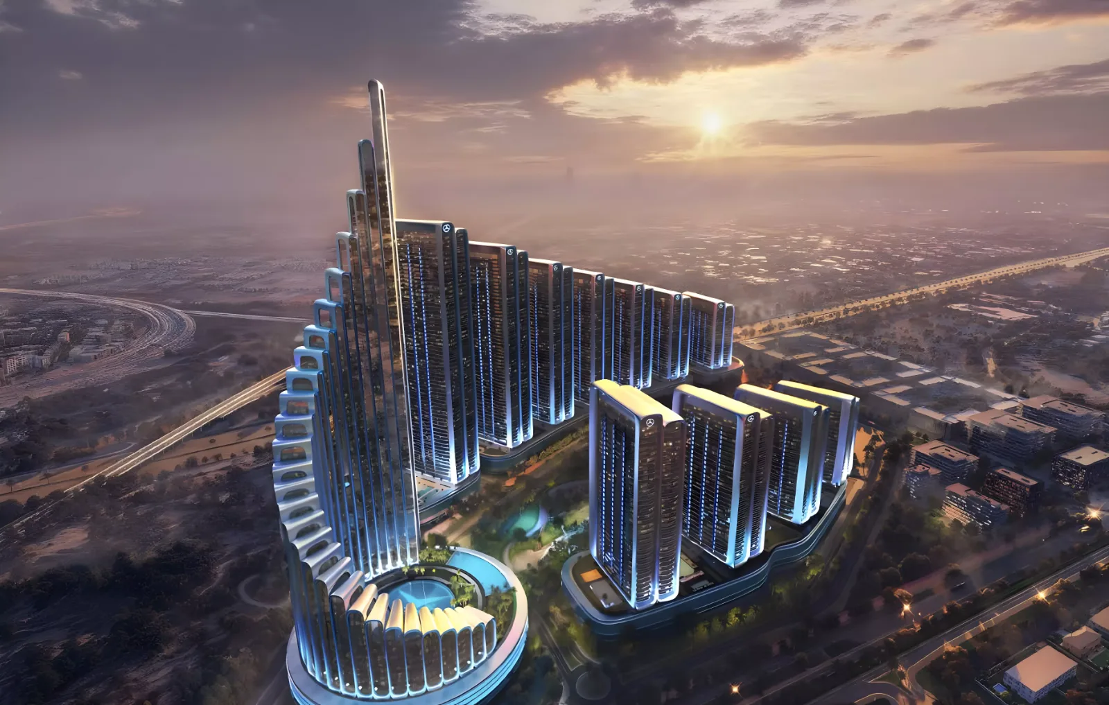 AMG Vision in Mercedes-Benz Places Binghatti City, Dubai