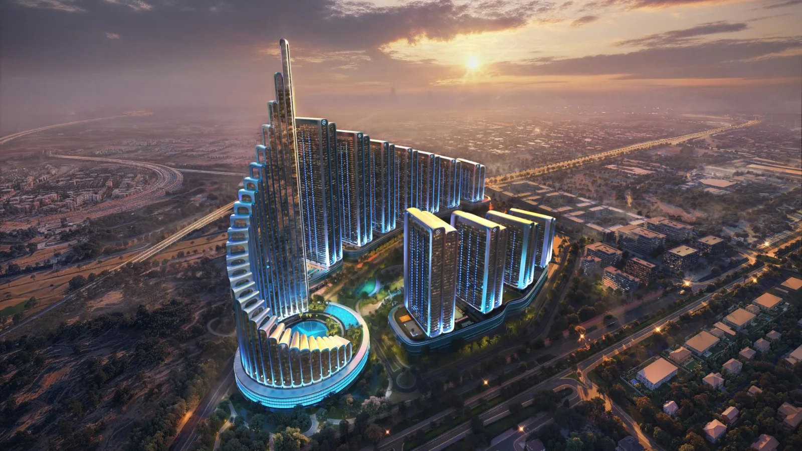 Maybach 6 in Mercedes-Benz Places Binghatti City, Dubai
